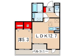 ﾒﾙﾍﾞｰﾕｼｪｿﾜの物件間取画像